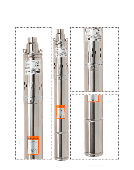 Насос скважинный IBO SQIBO 0,75 с кабелем 25м 40 л/мин.диам. 75мм. винтовой - фото 8045